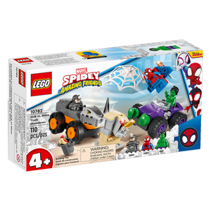 LEGO Marvel Spidey and His Amazing Friends Hulk vs. Rhino Truck Showdown