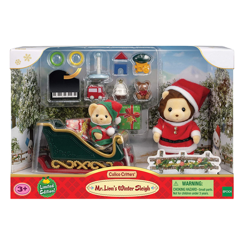  Calico Critters - Mr. Lion's Winter Sleigh