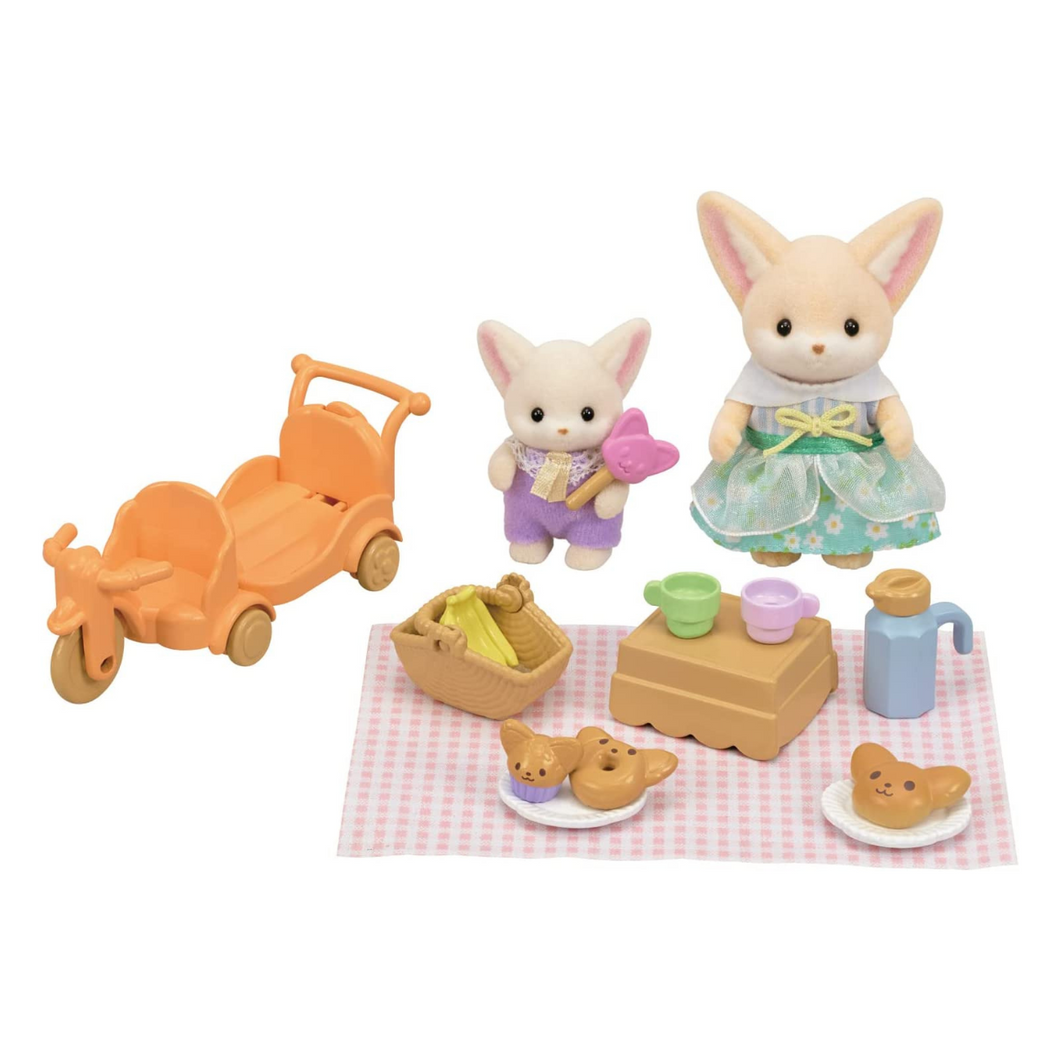 Calico Critters Sunny Picnic Set - Fennec Fox Sister & Baby