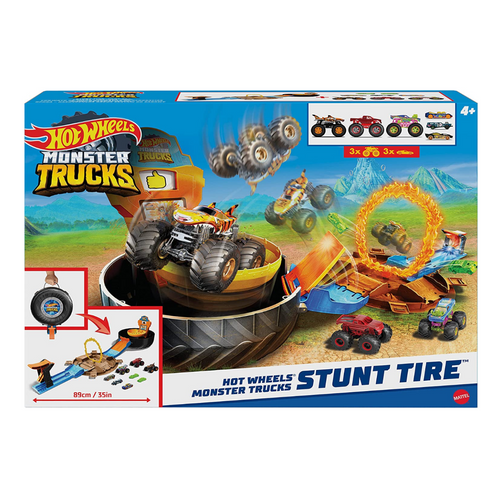 Hot Wheels Monster Trucks Stunt Tire Playset