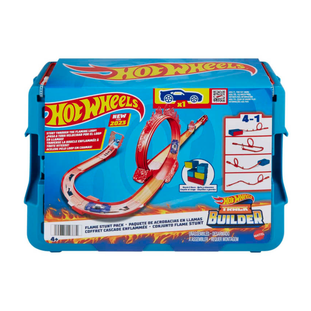 Hot Wheels Track Builder Flame Stunt Pack