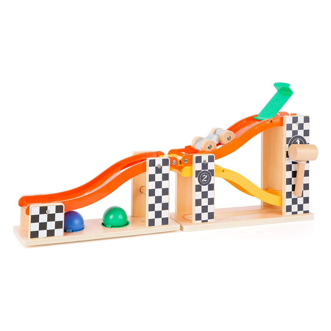 Rally Hammering Marble Run