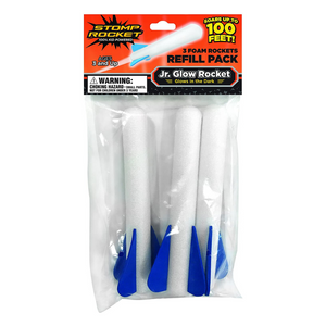 Stomp Rocket Jr Glow in the Dark Refill Rockets