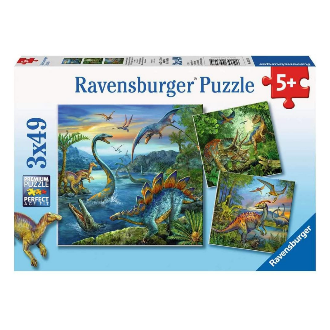 Dino Fascination 3-in-1, 49-Piece Puzzle