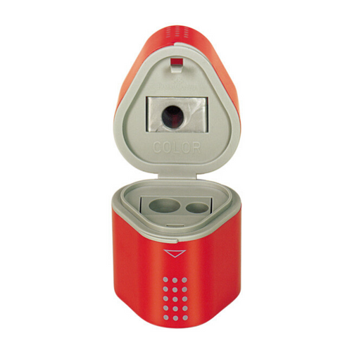 Grip Trio Pencil Sharpener Red