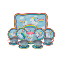 Load image into Gallery viewer, Unicorn Tin Tea Set