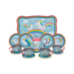 Unicorn Tin Tea Set